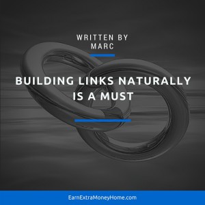 building links naturally is a must